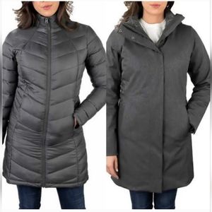 Kirkland Signature Ladies 3-In-1 heather grey, (2X)